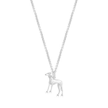 Personalised Greyhound Sterling Silver Necklace, 4 of 10
