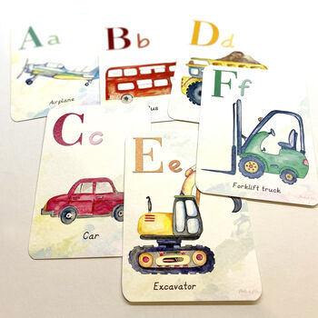 A Z Vehicle Children's Flash Cards, 2 of 12