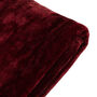 King Size Plush Merlot Throw, thumbnail 2 of 3