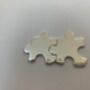 Personalised Couples Silver Jigsaw Puzzle Keyring, thumbnail 7 of 7