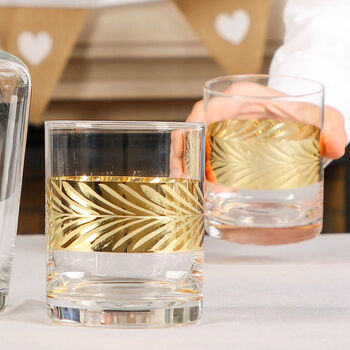 Two Luxury Gold Whisky Tumblers, 5 of 11
