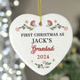 Personalised First Christmas As My Grandad, thumbnail 1 of 3