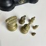Vintage Salter Staffordshire Cast Iron Kitchen Scales With Brass Weights, thumbnail 6 of 6