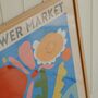Copenhagen Flower Market Artwork Poster, thumbnail 2 of 3