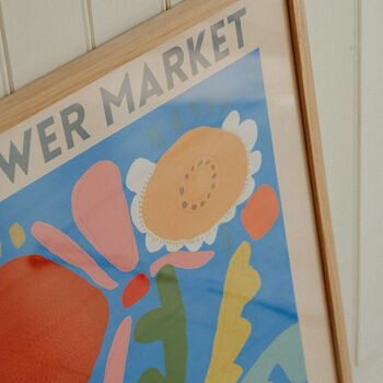Copenhagen Flower Market Artwork Poster, 2 of 3
