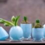 Evita Glass Vase Set Baby Blue, thumbnail 2 of 5