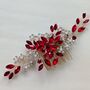 Red Crystal Hair Comb, thumbnail 6 of 6