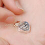 Personalised Sterling Silver Star Heart Locket, thumbnail 3 of 9
