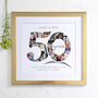 Personalised Golden Wedding Anniversary Collage, thumbnail 2 of 9
