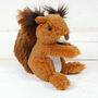 Personalised Squirrel Soft Plush Toy, Nuts About You, thumbnail 2 of 4