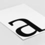 Personalised Bold Lowercase Initial Wall Print, thumbnail 3 of 4