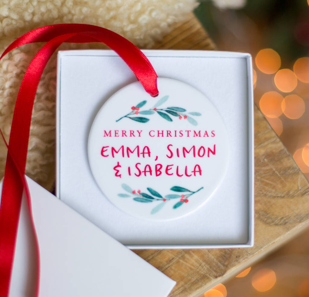 Personalised Christmas Names Decoration, 1 of 3