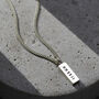 Personalised Men's Luxury Silver Tag Necklace, thumbnail 1 of 8