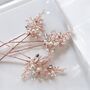 Pink Bridal Hair Pin Set, thumbnail 2 of 4