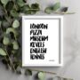 Favourite Things Personalised Print Valentine's Gift, thumbnail 4 of 7