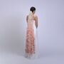 'Azalea Dusk' 3D Flower Embroidered Wedding Veil, thumbnail 6 of 7