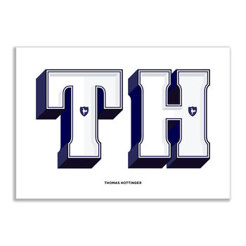 Tottenham, A To Z Football Prints And Posters, 2 of 6