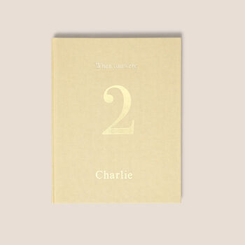 When You Were Two, A Memories Record Book Journal, 3 of 5