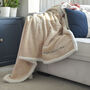 Personalised Paternity Daddy And Me Neutral Blanket, thumbnail 4 of 10