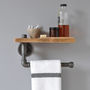 Industrial Towel Rail And Shelf, thumbnail 3 of 6