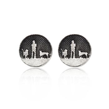 Dog Earrings In Sterling Silver, 6 of 7