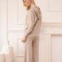 Cashmere Wide Leg Joggers, thumbnail 2 of 9