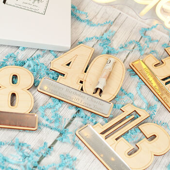 Personalised Milestone Birthday Money Voucher Holder, 3 of 6