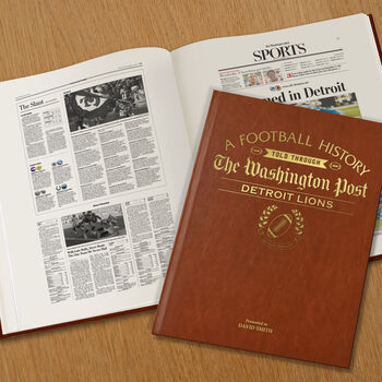 Detroit Lions Personalised Gift Newspaper Book, 10 of 11