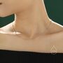 Sterling Silver Minimalist Bead Motif Necklace, thumbnail 3 of 12