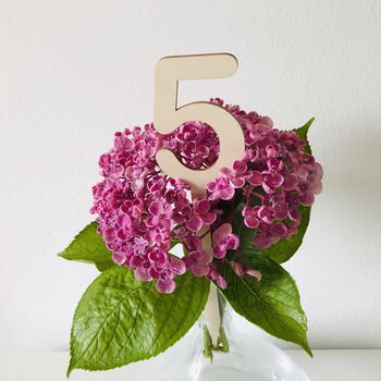 Wooden Table Numbers, 2 of 3