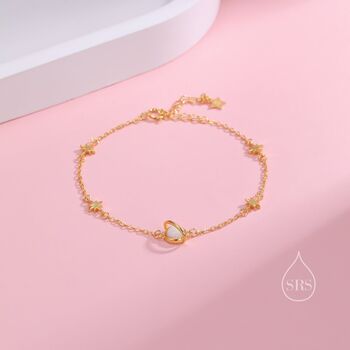 Planet And Starburst Bracelet In Sterling Silver, 7 of 12