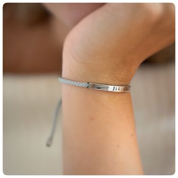 Personalised Family, Eternity, Adjustable Bracelet, 3 of 11