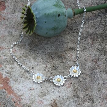 Daisy Chain Necklace And Earrings Set, 3 of 6