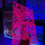 Psychedelic Swirl Uv Glow Clear Acrylic Vinyl Decor, thumbnail 1 of 5
