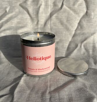 Tomato And Blackcurrant Scented Tin Candle, 4 of 5