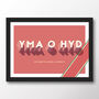 Wales Football 'Yma O Hyd' Typographic Poster, thumbnail 7 of 7