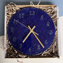 Dark Blue Ceramic Wall Clock, thumbnail 2 of 7