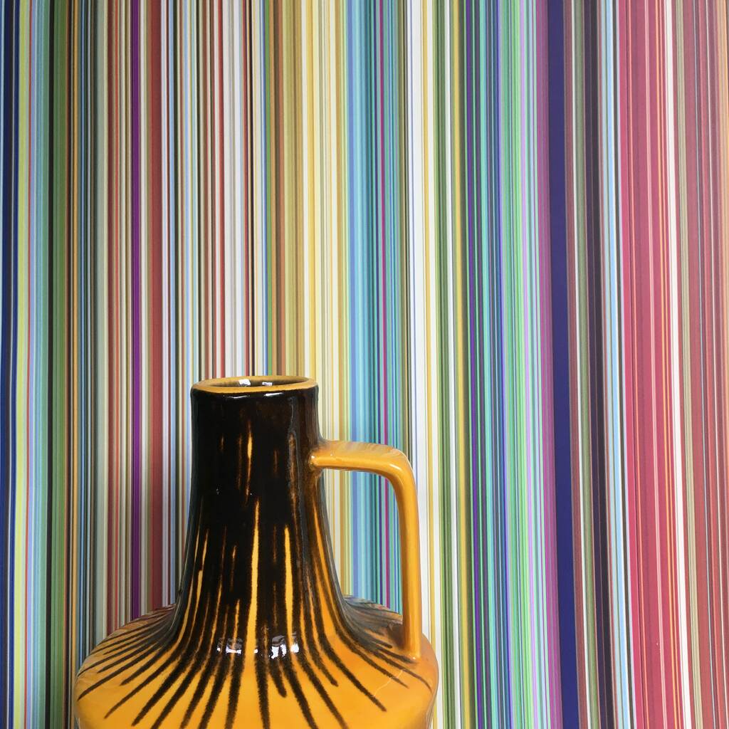 Multi Coloured Fine Striped Wallpaper, 1 of 6