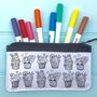 Skull Pencil Case To Colour In, thumbnail 5 of 5