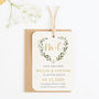 Greenery Botanical Save The Date Tag, thumbnail 1 of 5