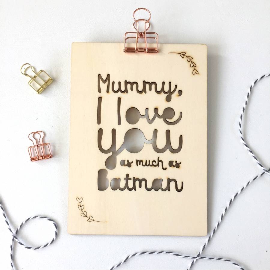 Mum Typographic Personalised Wooden Wall Art By We Are Scamp