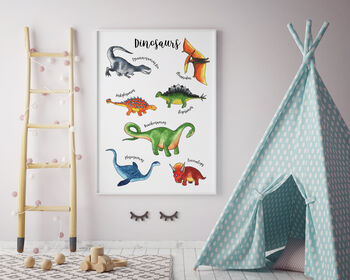 Dinosaurs Print For Nursery Or Playroom, 2 of 4