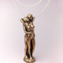 G Decor Lovers Embrace Romantic Bronze 3D Candle, thumbnail 1 of 6