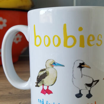 Pair Of Tits And Boobies Bird Mugs, 10 of 10