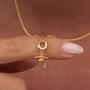 18ct Gold Graduation Hat Charm Necklace, thumbnail 1 of 6
