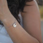 Compass With Garnet Bracelet In Silver Or Gold, thumbnail 6 of 7