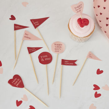 You And Me Valentine Cupcake Toppers, 3 of 3