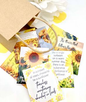 Sunflower Themed Tea Gift | Encouragement Gift | Gardener Gift, 6 of 11