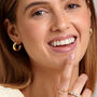 Thick Small Hoop Earrings, Minimalist Women's Jewellery, thumbnail 3 of 6
