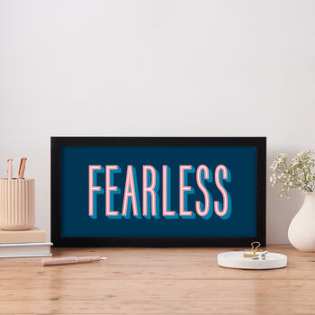 Fearless Retro Style Art Print, 2 of 3